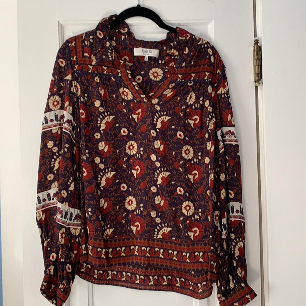 Sea Print Blouse